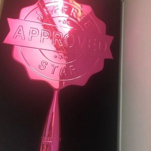 Jeffrey Star Pink Chrome Handheld Mirror